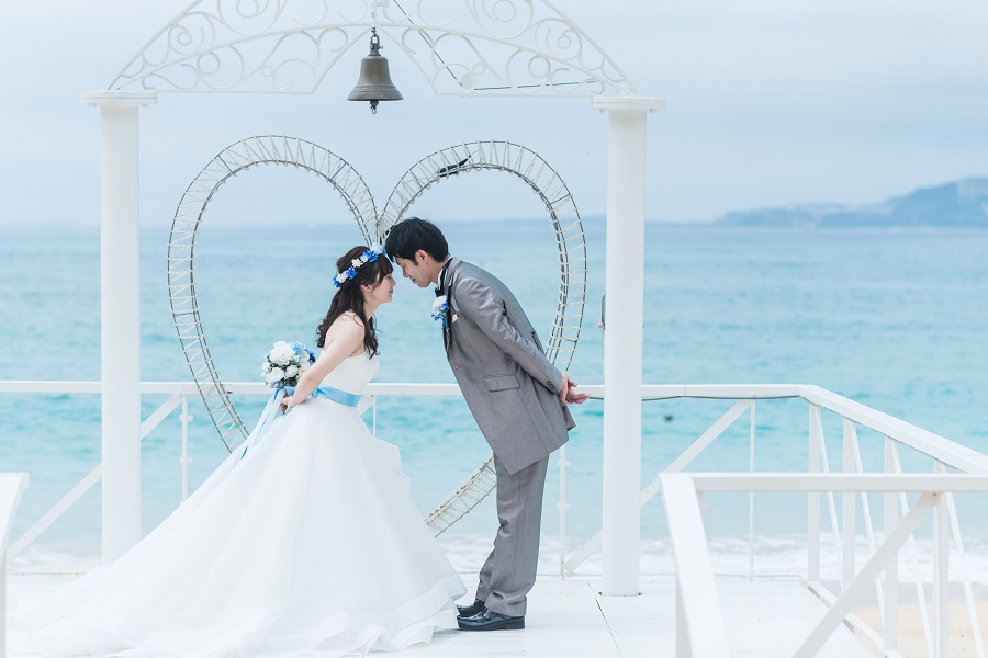 前撮り グアムでの撮影予定がコロナウイルスの影響で沖縄へロケ地を振替て撮影頂きました Okinawa Wedding Magazine