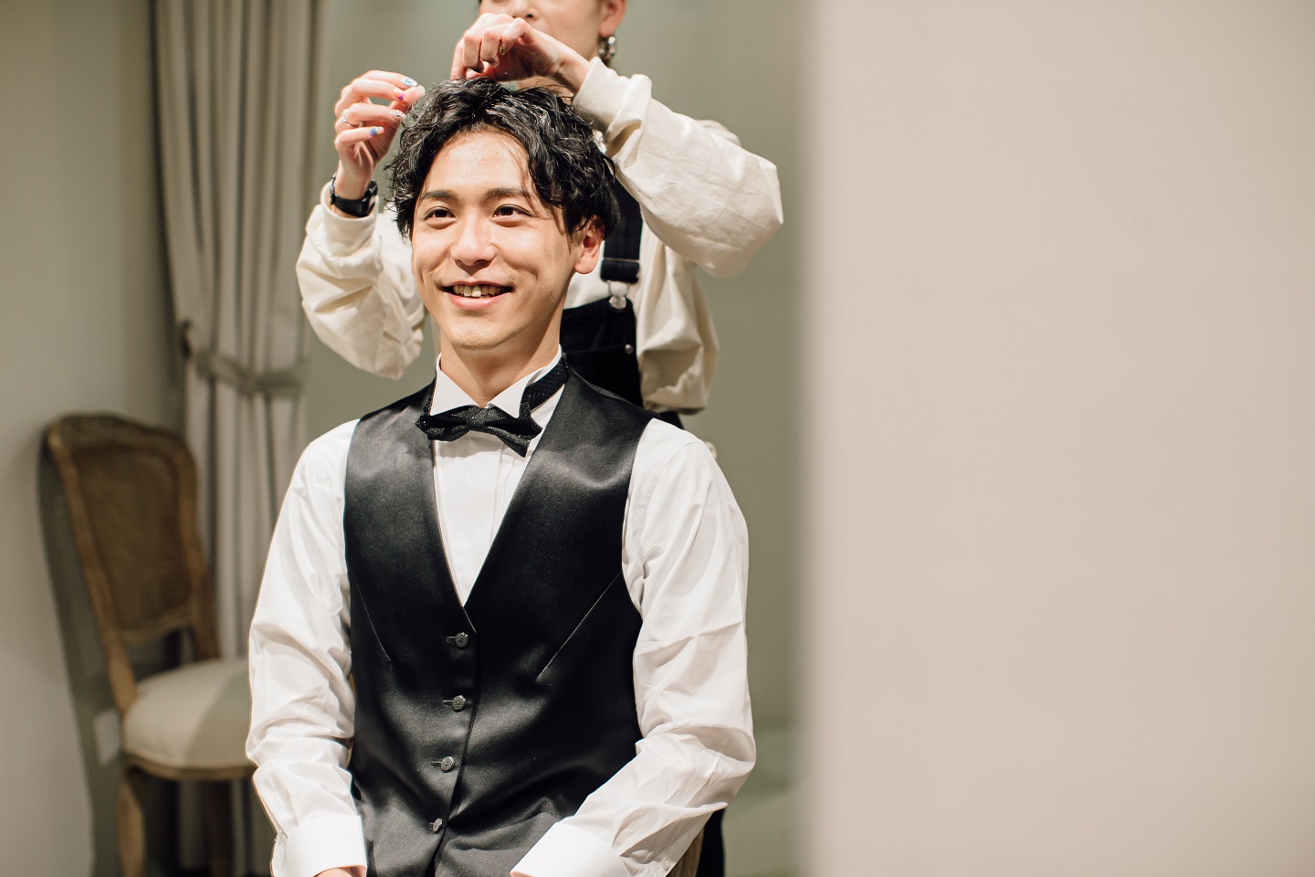 新郎ヘアセットN