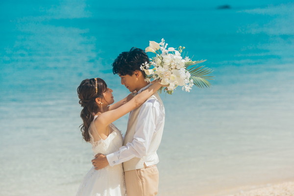 ◉夏先取りプラン◉【マリンビジュー】</br>喜瀬の絶景チャペル＆ビーチフォト</br>100カット