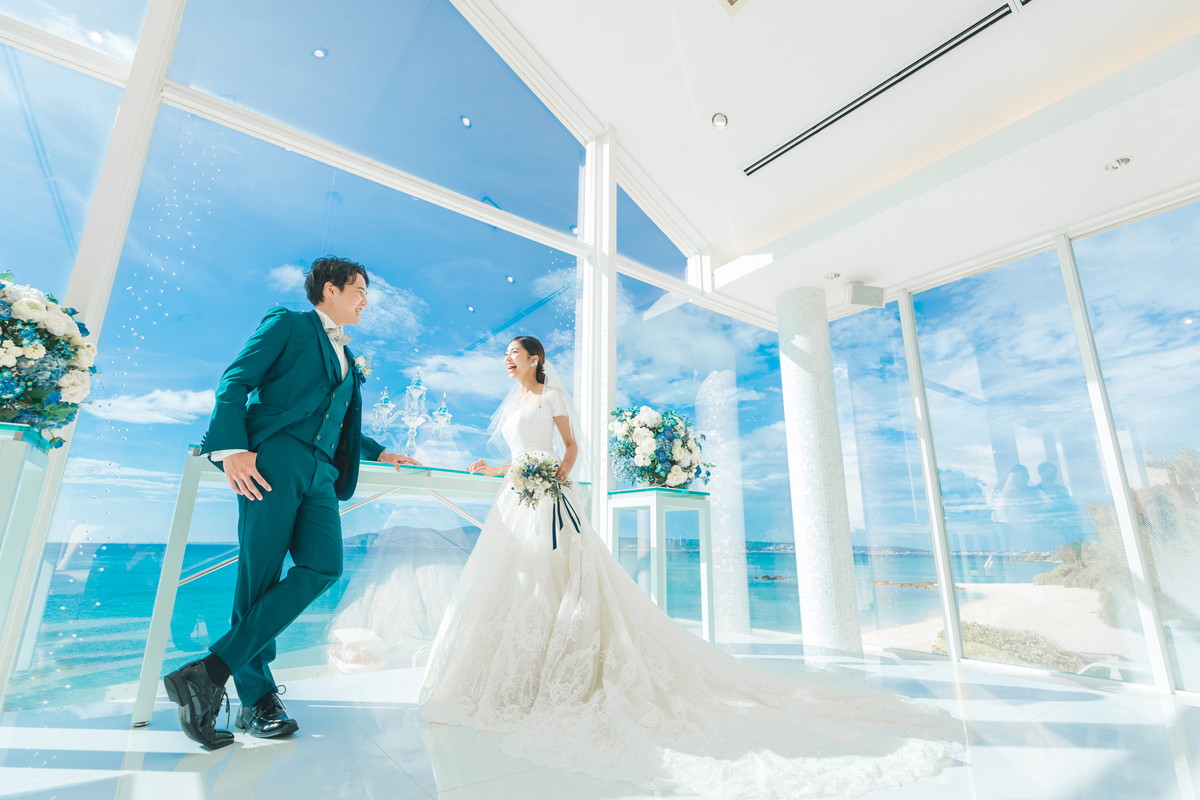 【リニューアルキャンペーン！】</br>絶景をふたり占め！</br>喜瀬マリンビジュー チャペル＆ビーチ</br>100カット