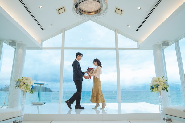 ◉夏先取りプラン◉【マリンビジュー】</br>喜瀬の絶景プロポーズプラン</br>チャペル30カット