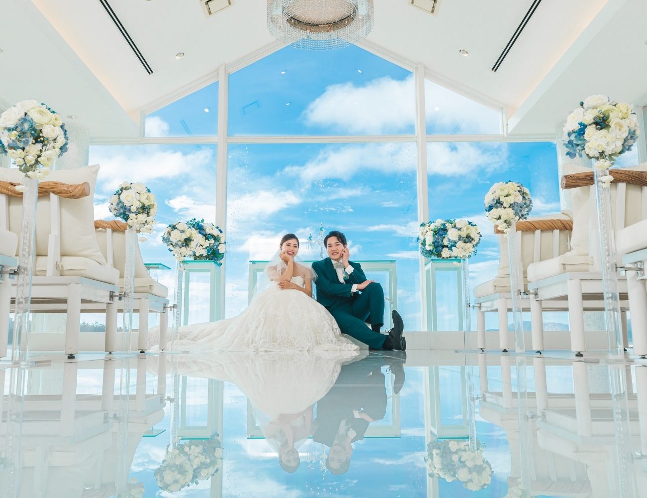 ◉夏先取りプラン◉</br>【マリンビジュー】</br>喜瀬の絶景チャペルフォト</br>100カット