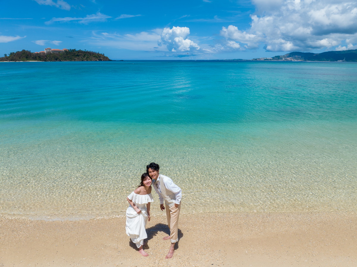 【リニューアルキャンペーン！】</br>ドローン撮影付き！</br>喜瀬ビーチフォトプラン</br>100カット