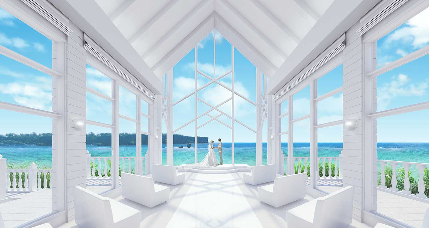 ラグーン大聖堂のプラン一覧。沖縄でフォトウェディング・結婚式の前